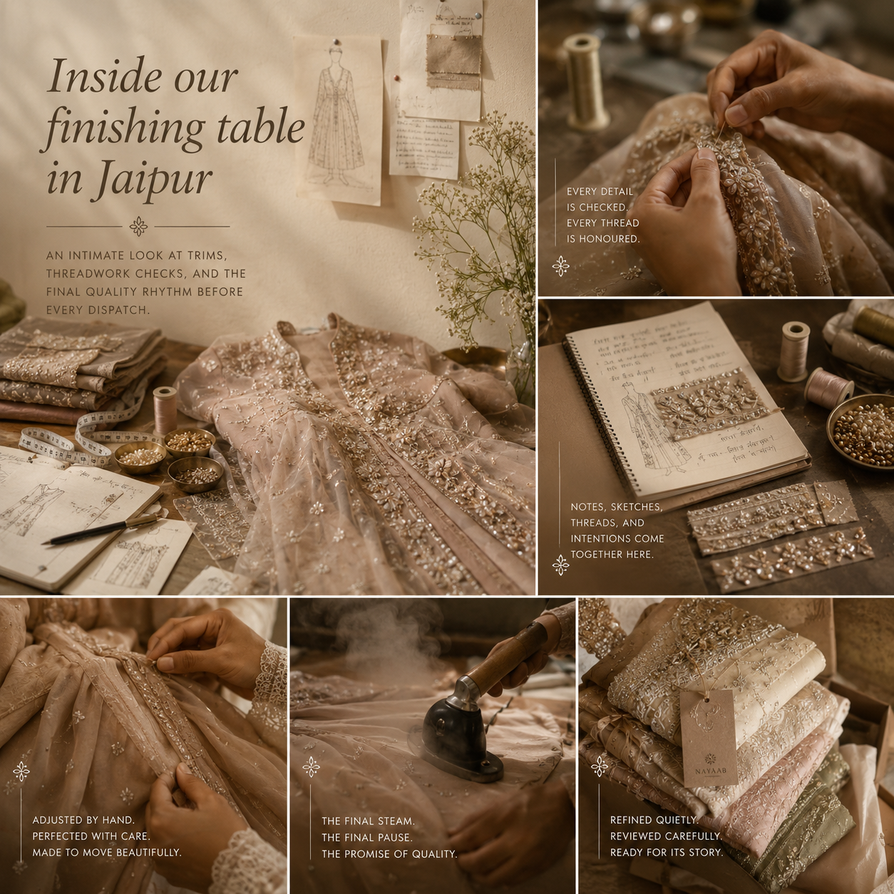 Inside Our Finishing Table in Jaipur