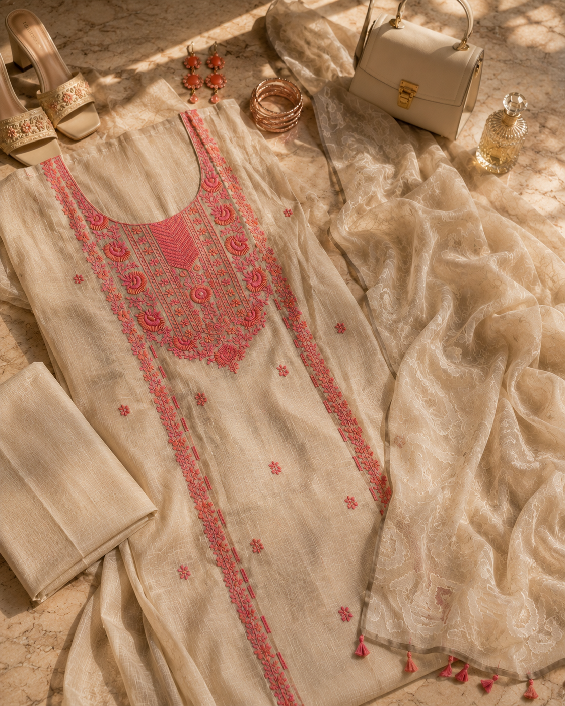 Beige Coral Bloom