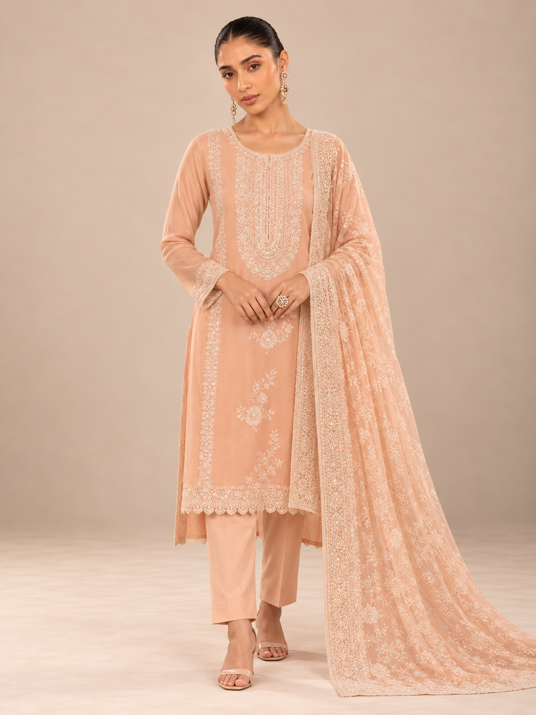 Ruhani Couture Floral Suit Set