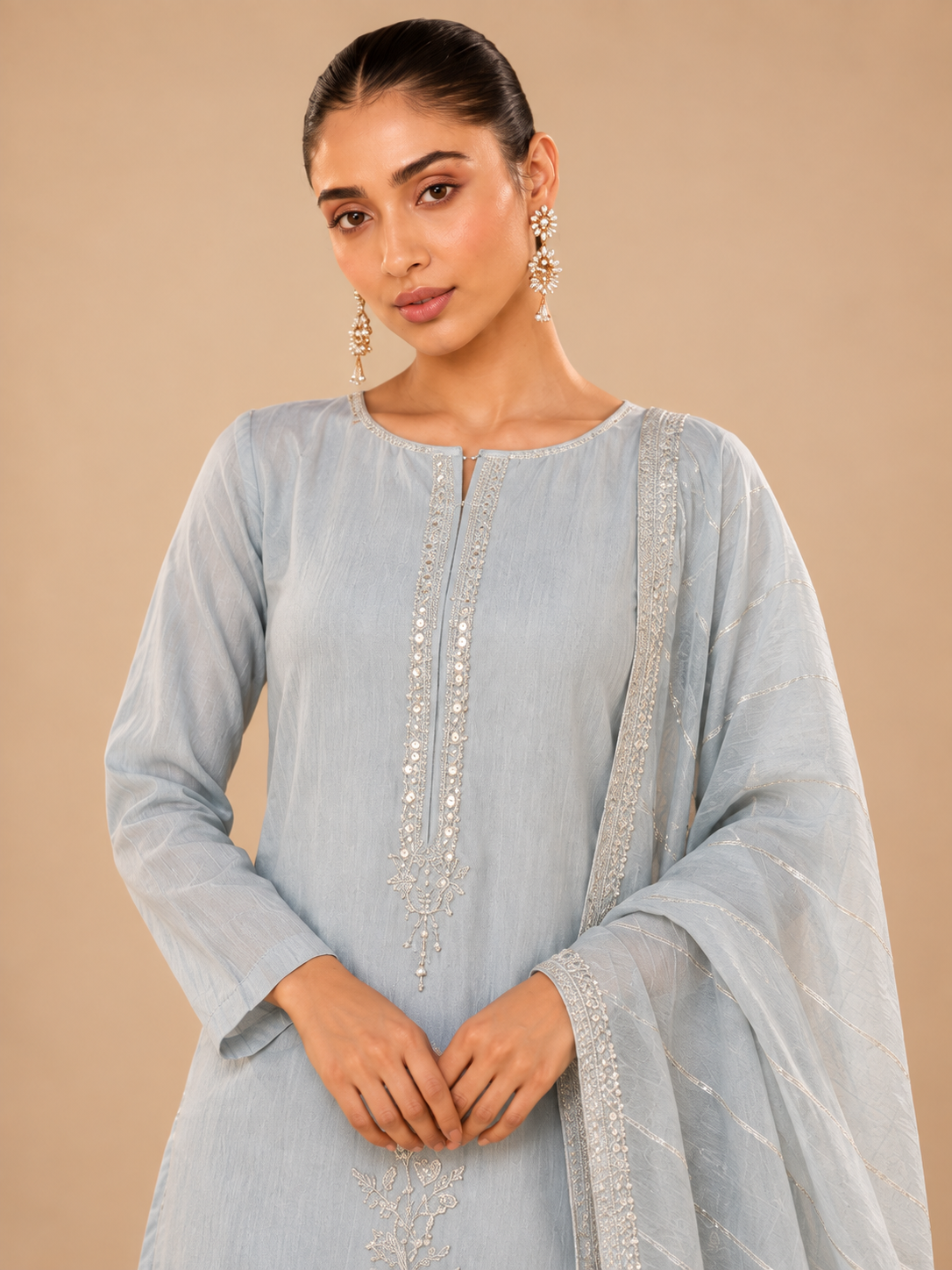Zaria Crinkle Festive Suit Set